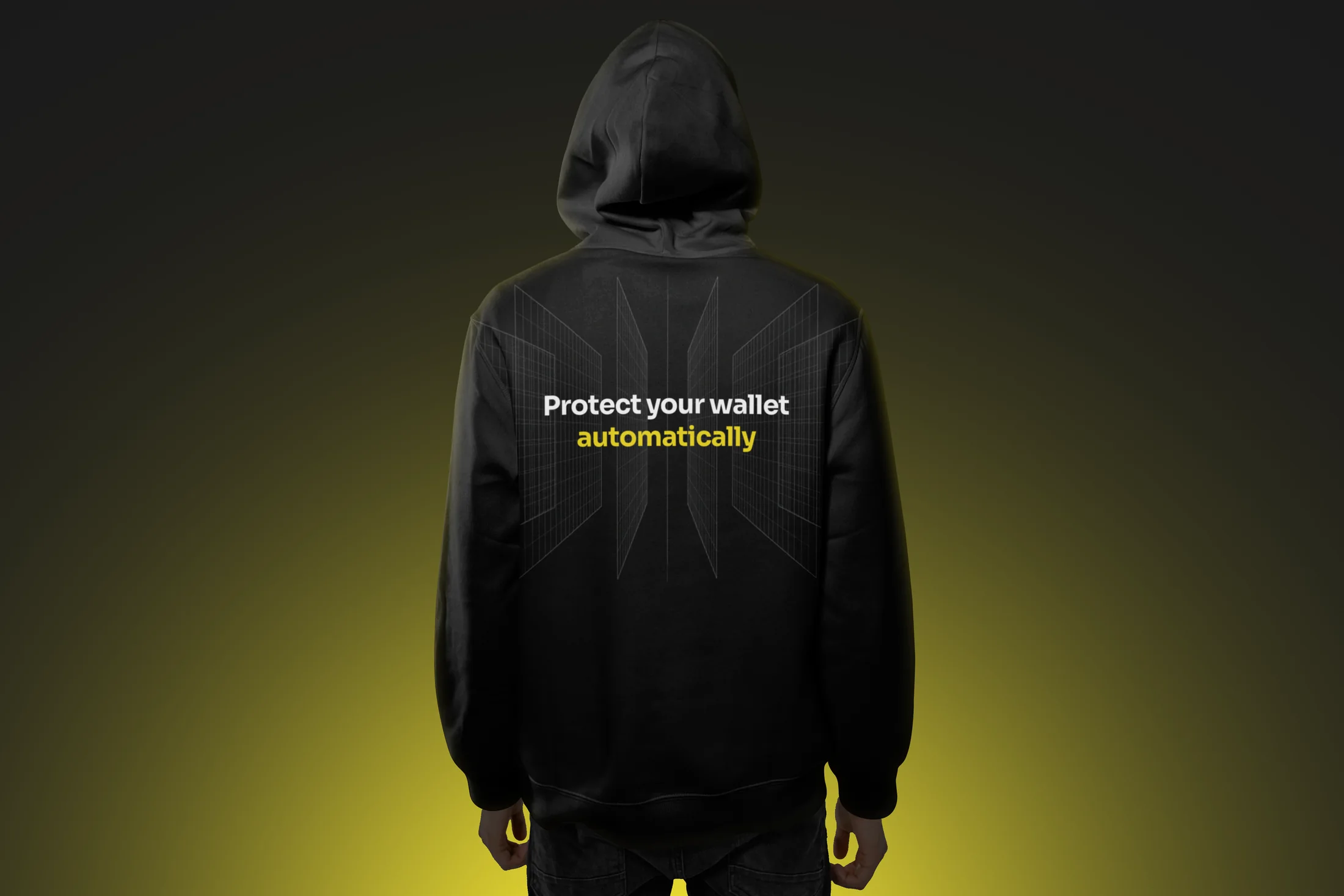 K33P security message on a hoodie